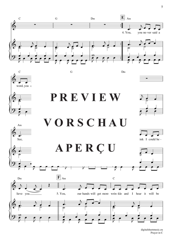 gallery: Prayer in C , Wood, Lily and the Prick, (Klavier Begleitung + Gesang)