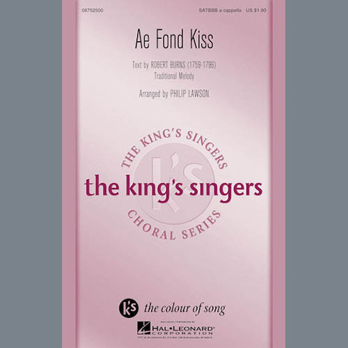 cover: Ae Fond Kiss, Philip Lawson, Chor