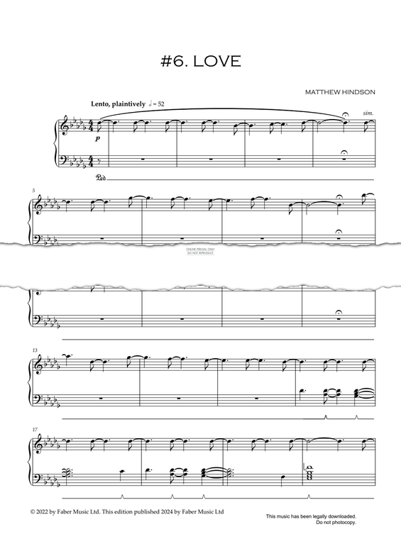 Produktgalerie: Seite 1 von 1 #6. Love, Matthew Hindson, Klavier