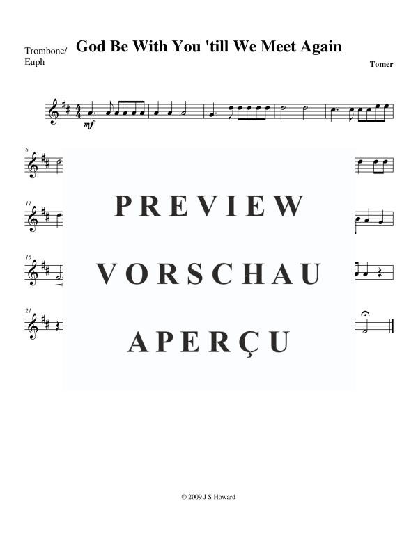 Produktgalerie: Seite 11 von 11 God Be With You 'Till We Meet Again, , Blechbläser Quintett