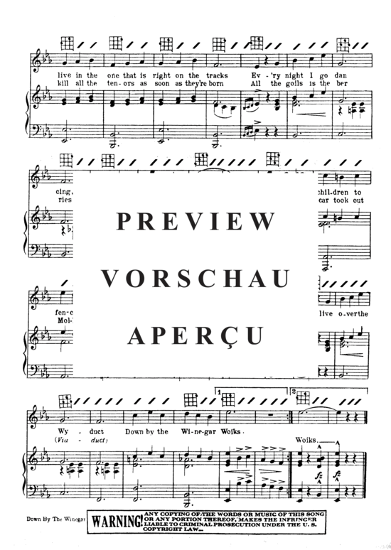 Produktgalerie: Seite 5 von 8 Down By The Winegar Woiks , Popular Standard, Klavier und Gesang