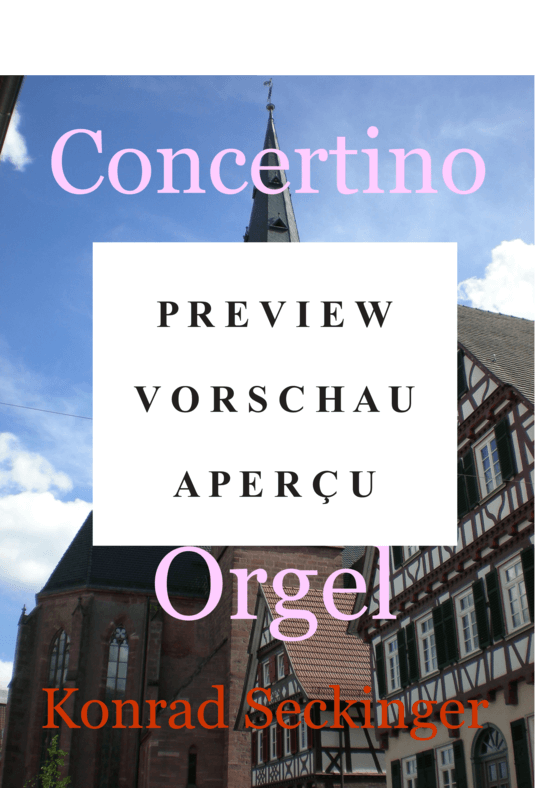 Produktgalerie: Seite 2 von 7 Concertino , , (Blechbläserquintett + Orgel) Orgel-Stimme