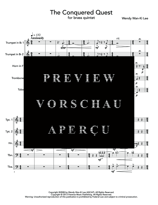 Produktgalerie: Seite 5 von 11 Conquered Quest, The, , (Blechbläser Quintett)