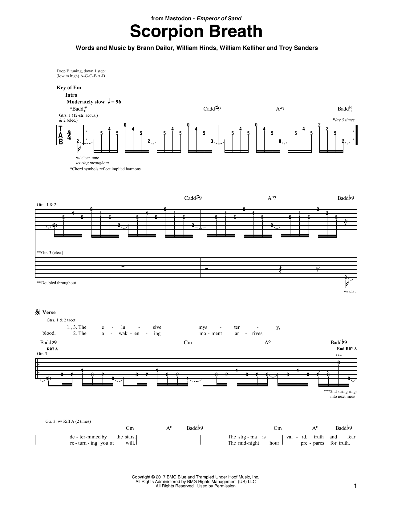 Produktgalerie: Seite 1 von 1 Scorpion Breath, Mastodon, Gitarre