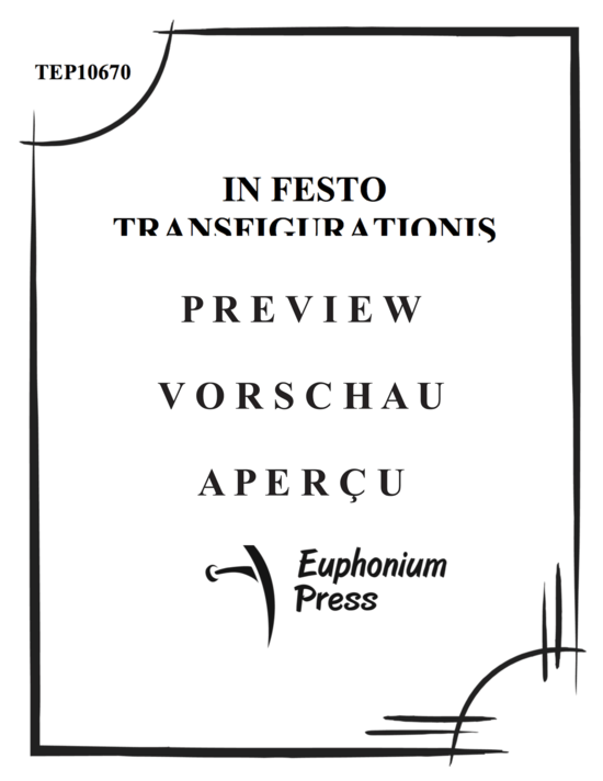 Product gallery: Page 2 of 16 In Festo Tranfigurationis Domini , , (Tuba Quartett EETT)