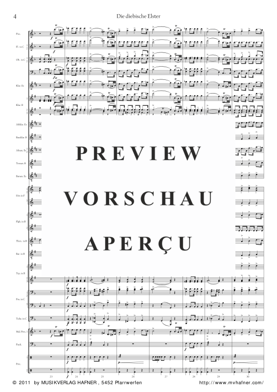 Product gallery: Page 9 of 11 Die diebische Elster, , (large wind orchestra)