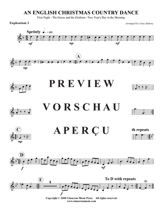 Product gallery: Page 7 of 9 An English Christmas Country Dance 3 Stücke , , (Tuba Quartet: 2x Baritone, 2xTuba)