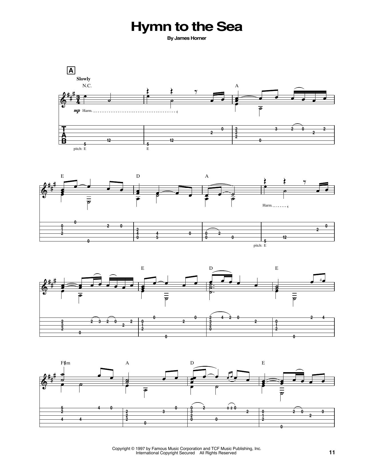 Product picture to:  Hymn To The Sea (from Titanic) - James Horner