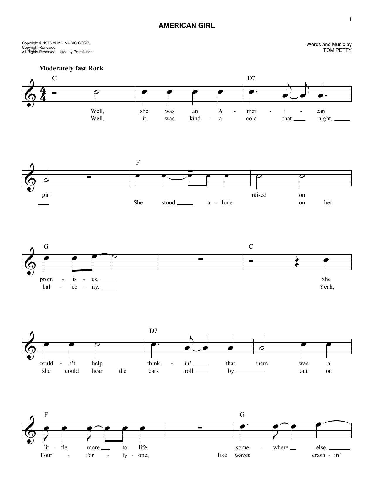 Produktgalerie: Seite 1 von 1 American Girl, Tom Petty