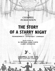 cover: The Story Of A Starry Night, Pyotr Ilyich Tchaikovsky, Gesang, Gitarre, Klavier