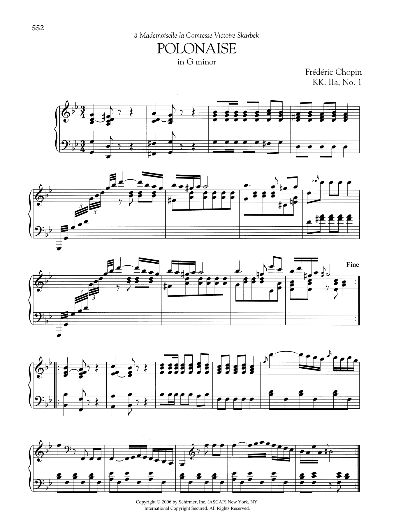 Product gallery: Page 1 of 1 Polonaise in G minor, KK. IIa, No. 1, Frédéric Chopin