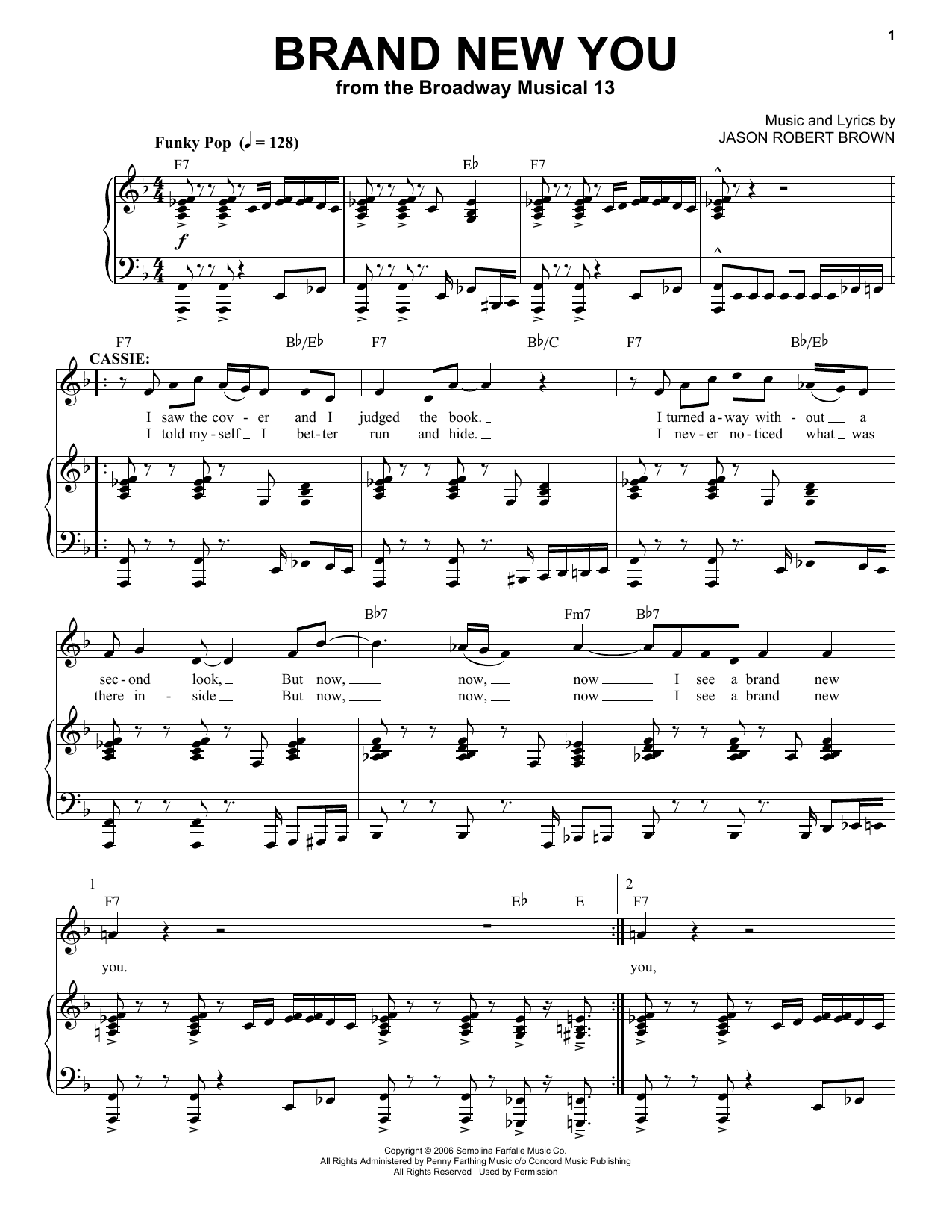 Produktbild zu: Brand New You (from 13: The Musical)