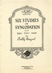 cover: Six Studies In Syncopation Op.55, Billy Mayerl, Klavier