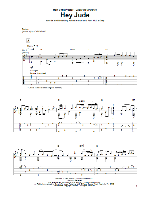 Produktbild zu: Hey Jude (arr. Chris Proctor)