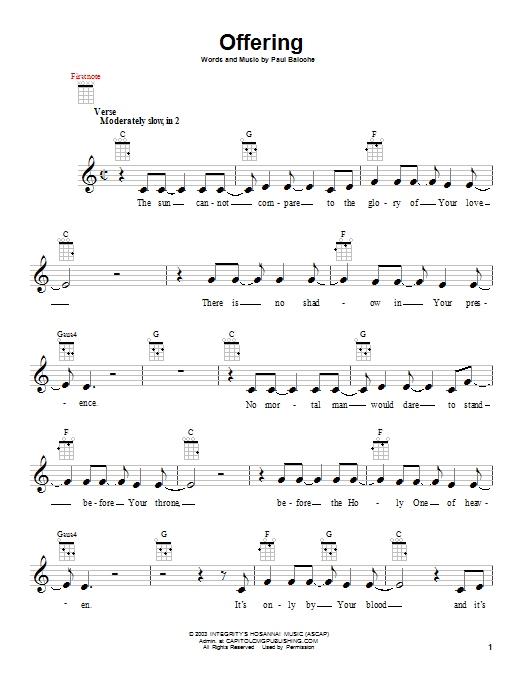 Product gallery: Page 1 of 1 Offering, Paul Baloche