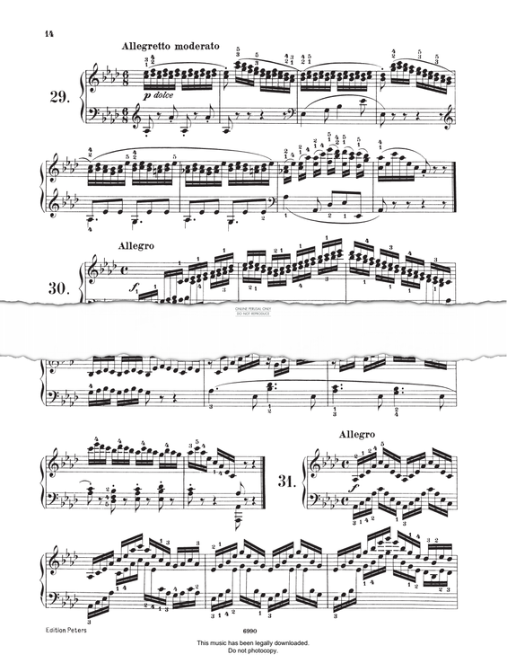 Produktgalerie: Seite 1 von 1 Study (Op. 821, No.31), Carl Czerny, Klavier