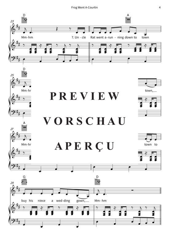 Produktgalerie: Seite 7 von 11 Frog Went A-Courtin, , (Gesang + Klavier, Gitarre)