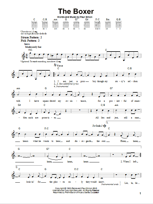 Product gallery: Page 1 of 1 The Boxer, Simon & Garfunkel