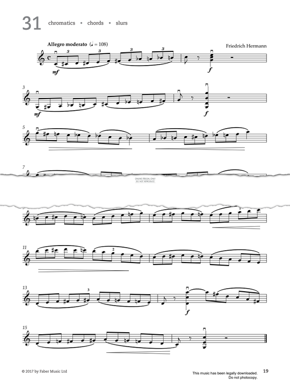 Produktgalerie: Seite 1 von 1 Study No.31 Allegro Moderato (from '80 Graded Studies For Violin Book One'), Friedrich Hermann, Violine