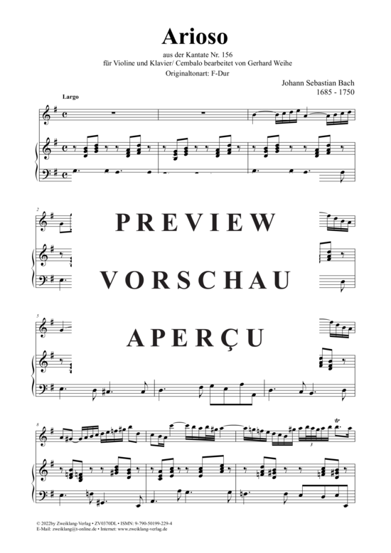 gallery: Arioso , , (Violine + Klavier)