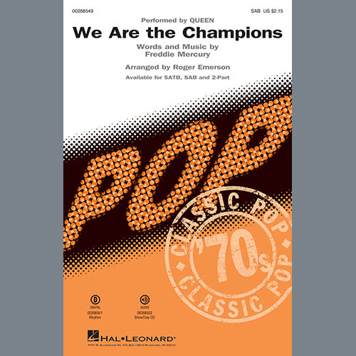 cover: We Are The Champions (arr. Roger Emerson), Queen, Chor