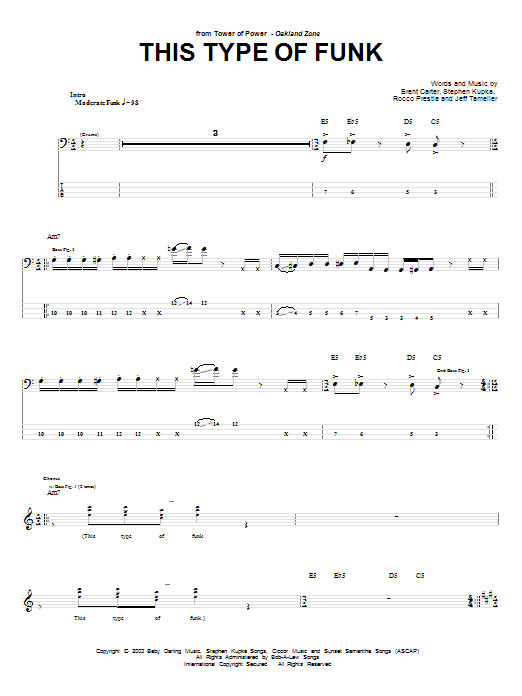 Produktgalerie: Seite 1 von 1 This Type Of Funk, Tower Of Power, E-Bass