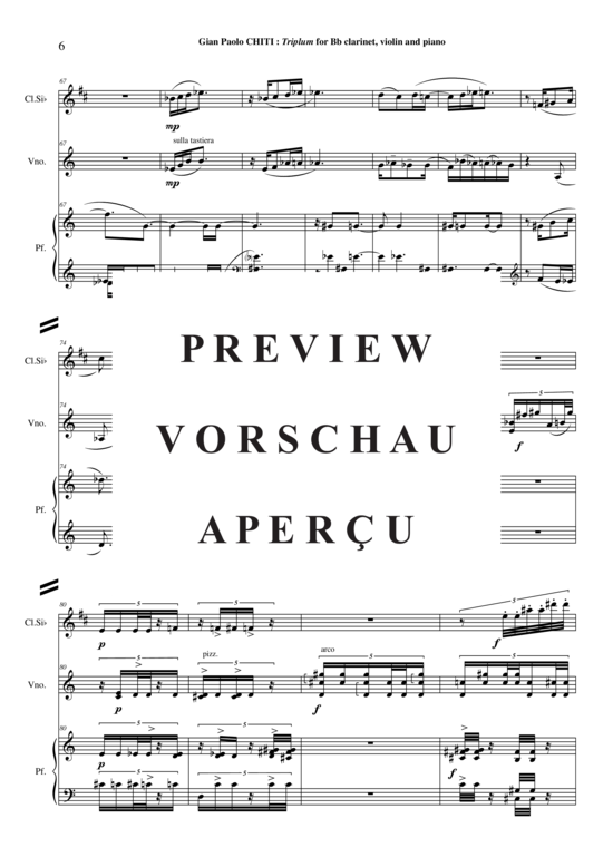 Product gallery: Page 7 of 21 Triplum , , (clarinet in Bb, violin + piano)