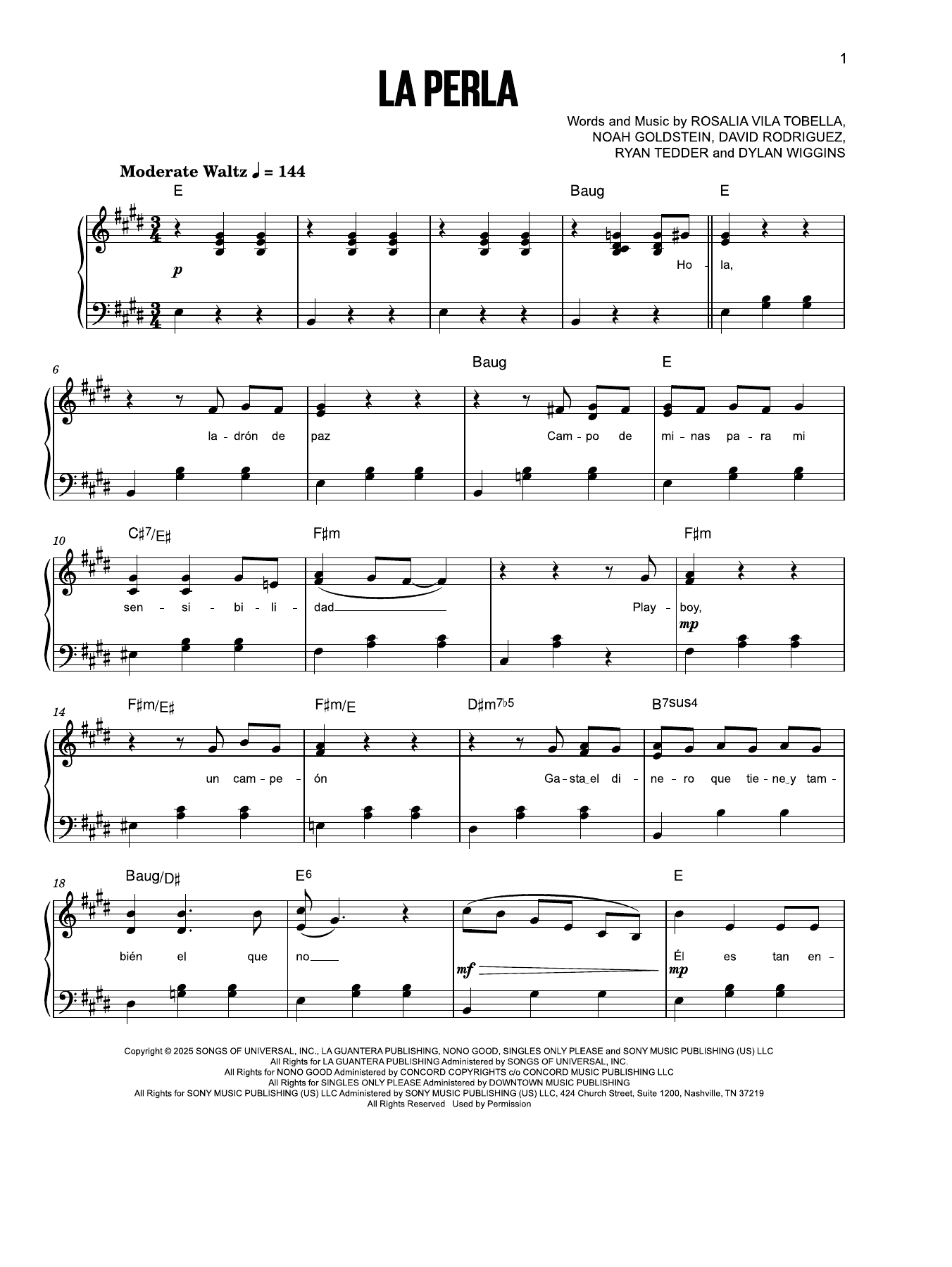 Product gallery: Page 1 of 1 La Perla, Rosalía