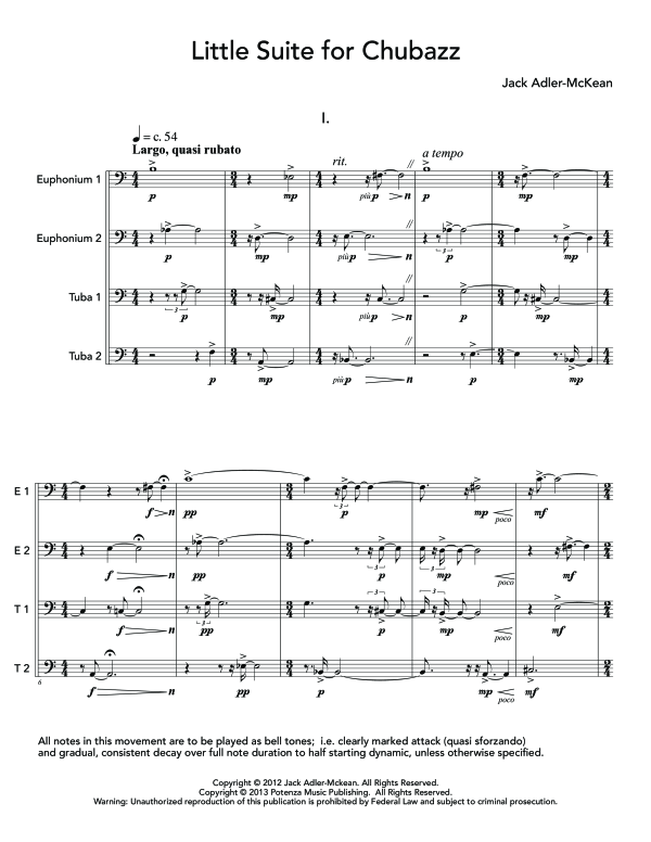 Product gallery: Page 1 of 11 Little Suite for Chubazz, , (Tuba Quartett EETT)