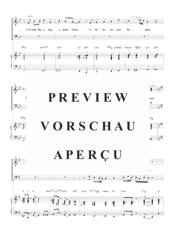 gallery: Wenn ich, o Schöpfer, deine Macht EG 506, , Gemischter Chor SAB, Solo und Klavier