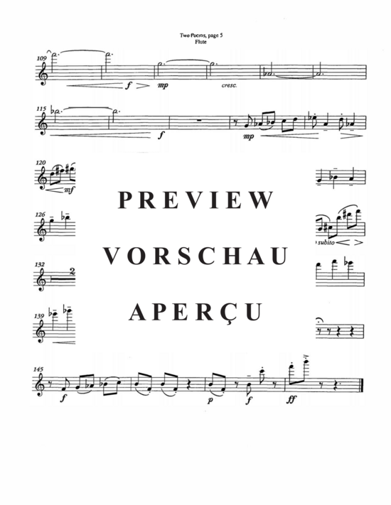 Product gallery: Page 20 of 21 Two Poems , , (flute and guitar)