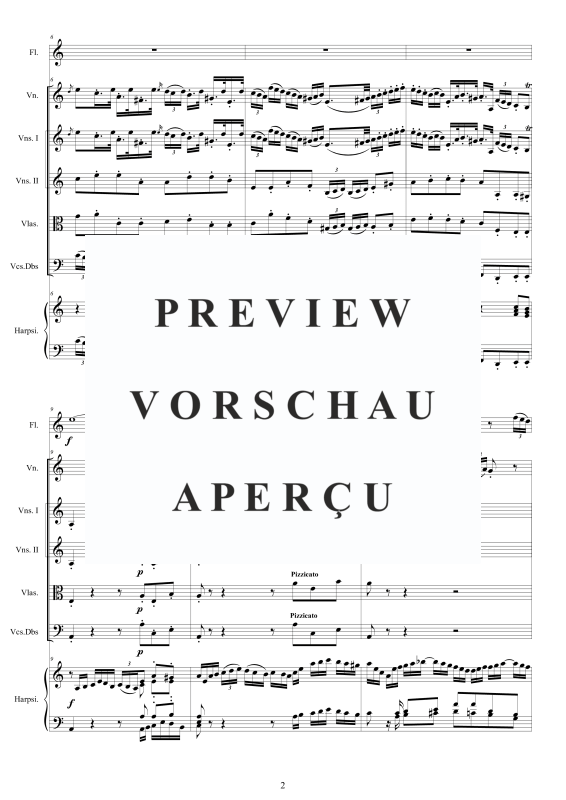 Product gallery: Page 3 of 11 Concerto in A minor BWV 1044, , Mixed Ensemble Flute, Violin, Strings and Harpsichord Bc
