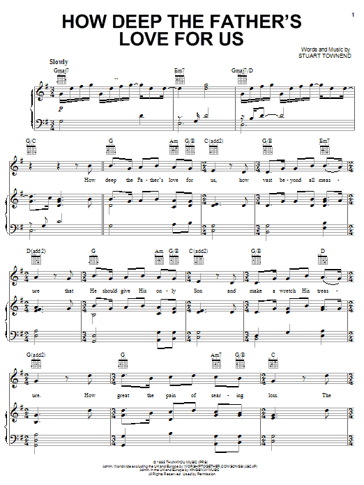 Produktgalerie: Seite 1 von 1 How Deep The Father's Love For Us, Phillips, Craig & Dean, Gesang, Gitarre, Klavier