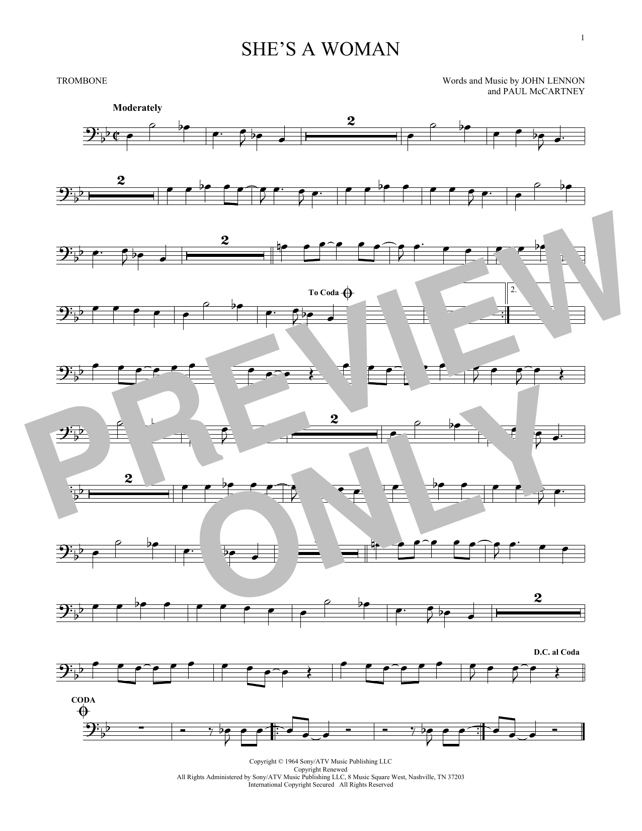 Product gallery: Page 1 of 1 She's A Woman, The Beatles