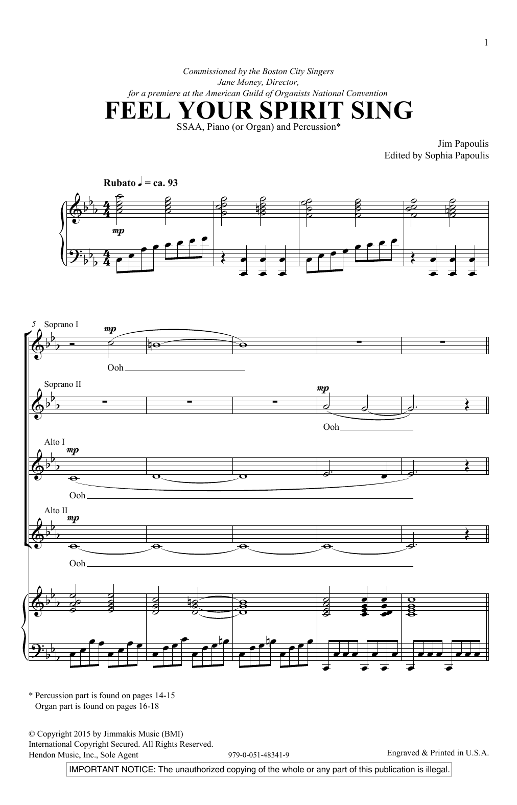 Produktgalerie: Seite 1 von 1 Feel Your Spirit Sing, Jim Papoulis, Chor