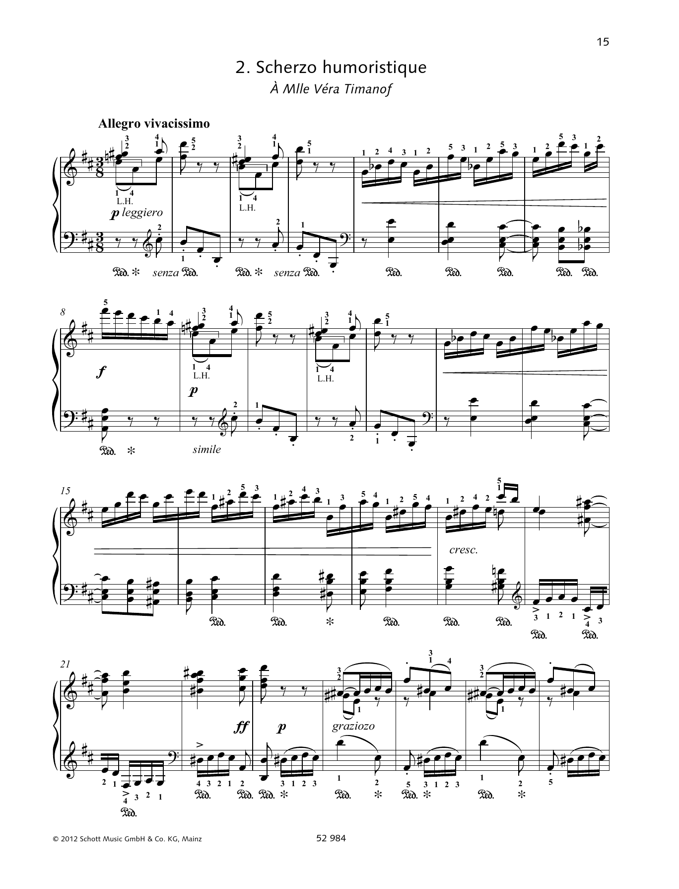 Produktbild zu: Scherzo Humoristique