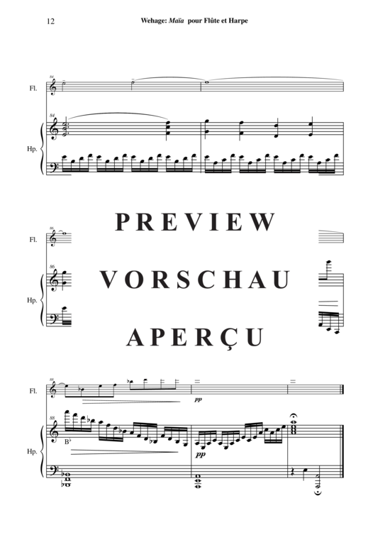 Produktgalerie: Seite 13 von 16 Maïa , , (Flöte + Harfe)