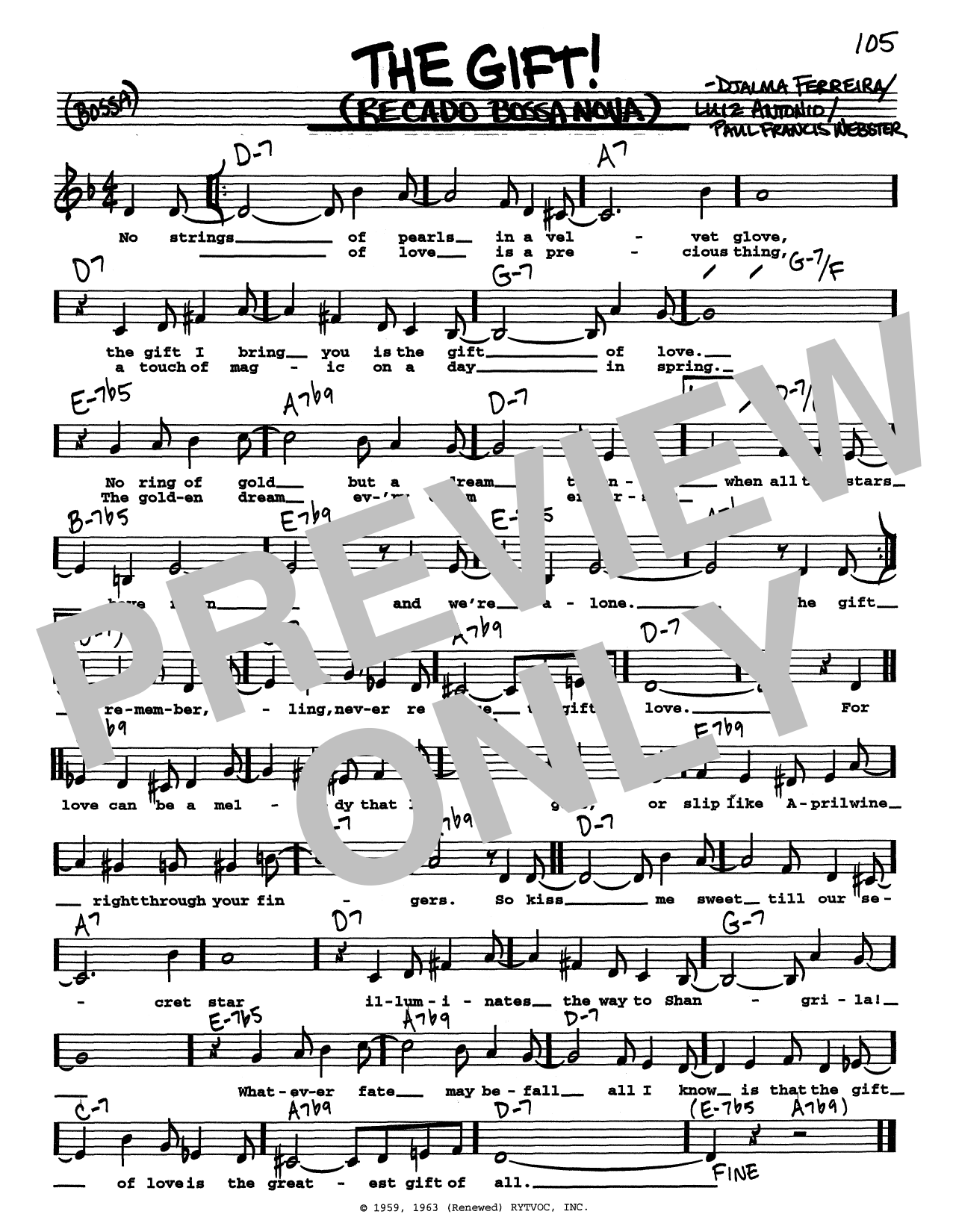 Produktbild zu: The Gift! (Recado Bossa Nova) (Low Voice)