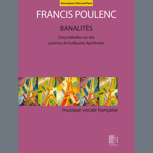 cover: Banalités, Francis Poulenc