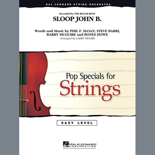 cover: Sloop John B - String Bass, Harry Belafonte, Steve Barri, Phil F. Sloan, Bones Howe
