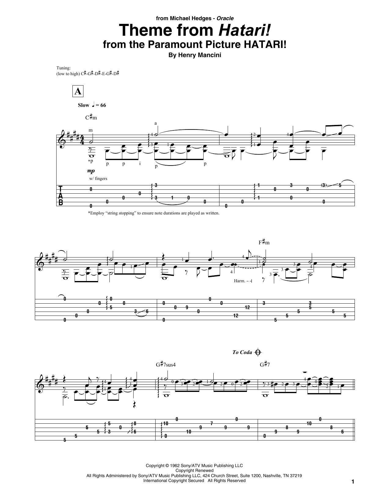 Produktbild zu: Theme From Hatari!
