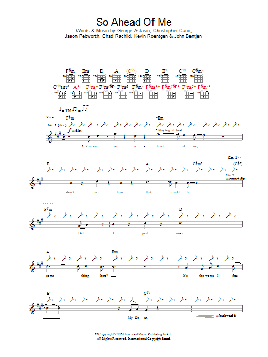 Produktgalerie: Seite 1 von 1 So Ahead Of Me, Orson, Gitarre