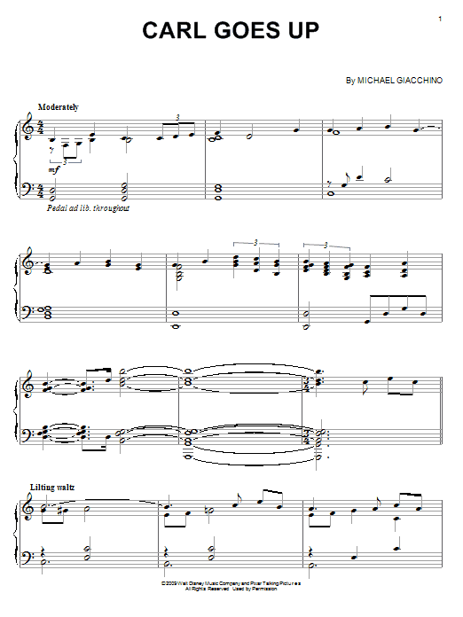 Product gallery: Page 1 of 1 Carl Goes Up, Michael Giacchino