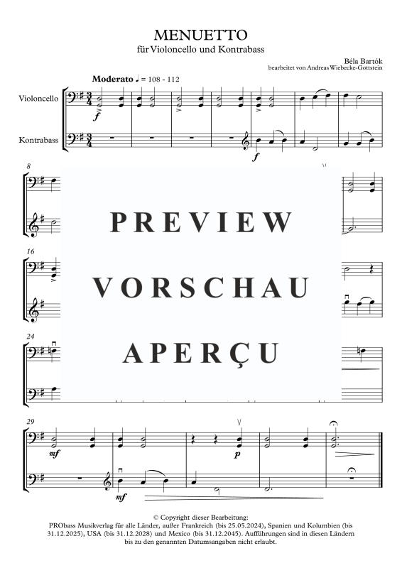 Produktgalerie: Seite 9 von 11 12 Duos, , Cello und Kontrabass