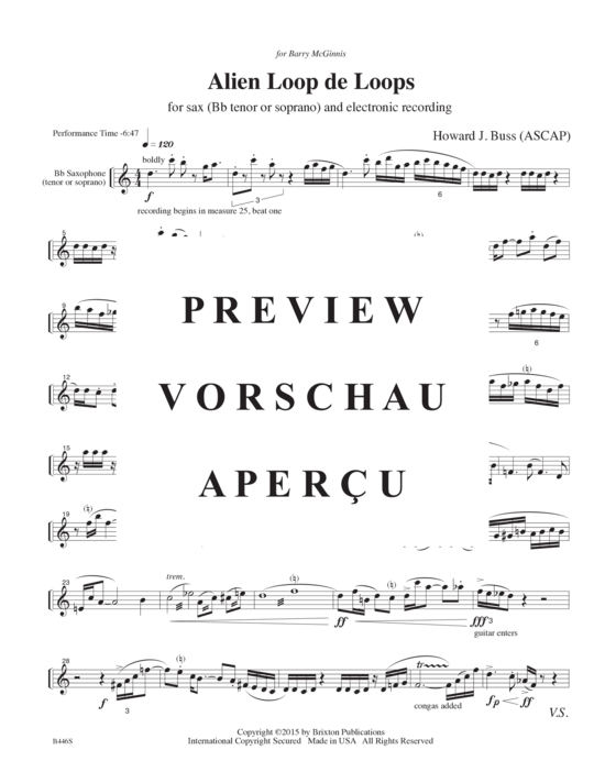gallery: Alien Loop de Loops , , (tenor/soprano saxophone and electronic recording)