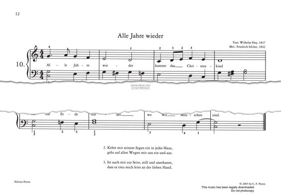 Produktgalerie: Seite 1 von 1 Alle Jahre wieder, Friedrich Silcher, Gesang, Klavier