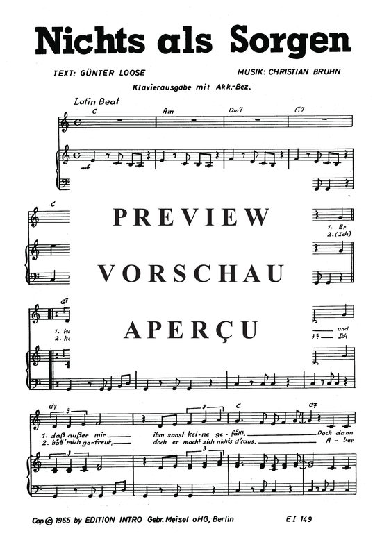 Produktgalerie: Seite 4 von 4 Nichts als Sorgen, 	Manuela, Klavier und Gesang