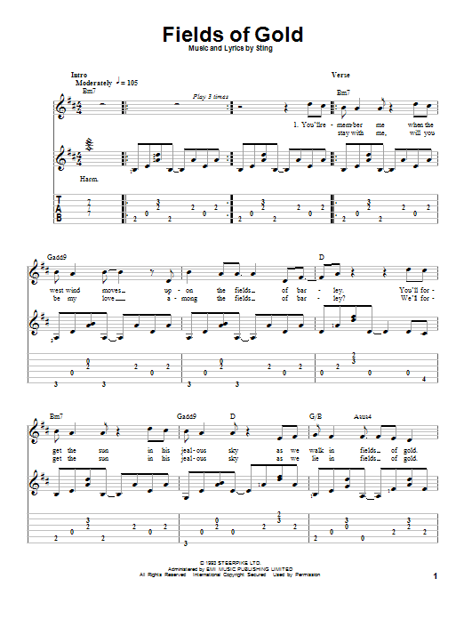 Product picture to:  Fields Of Gold - Sting