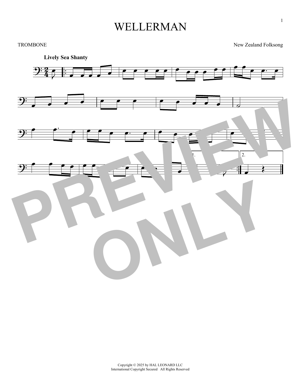 Product gallery: Page 1 of 1 Wellerman, New Zealand Folksong