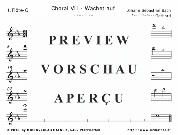 gallery: Choral VII - Wachet auf, , (Großes Blasorchester)